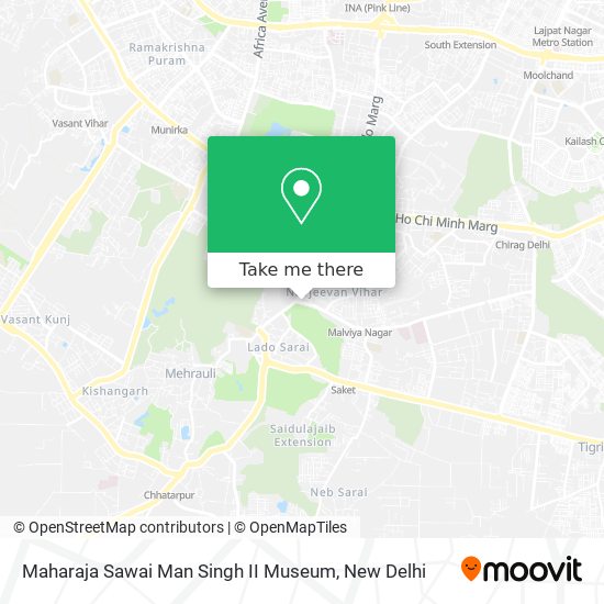 Maharaja Sawai Man Singh II Museum map