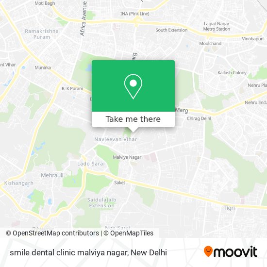 smile dental clinic malviya nagar map
