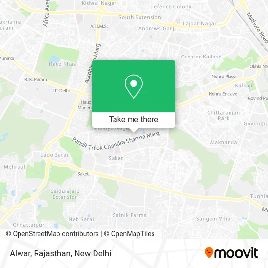 Alwar, Rajasthan map