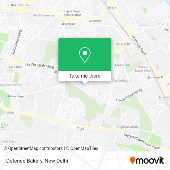 Defence Bakery map