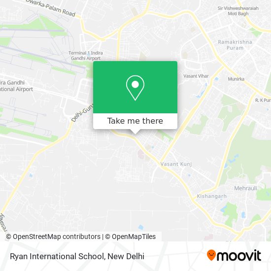Ryan International School map