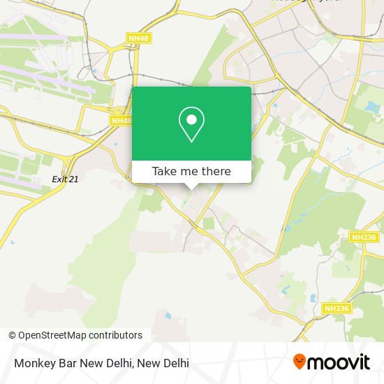 Monkey Bar New Delhi map