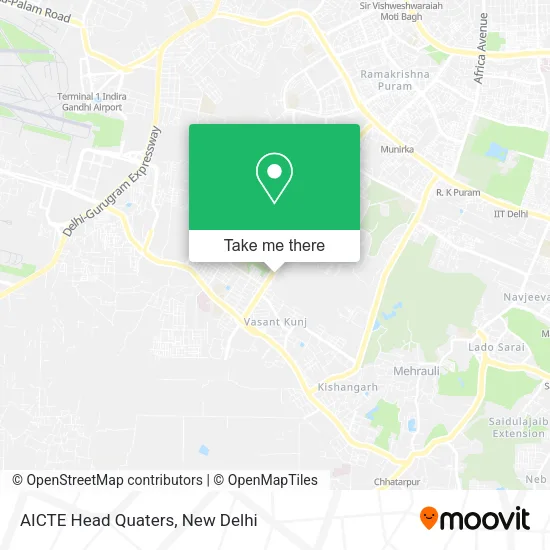 AICTE Head Quaters map