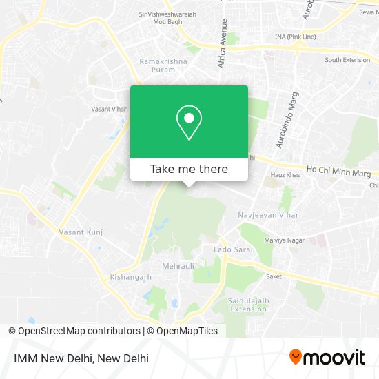 IMM New Delhi map