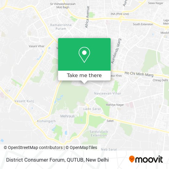 District Consumer Forum, QUTUB map