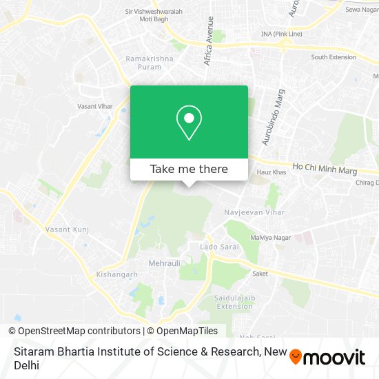 Sitaram Bhartia Institute of Science & Research map