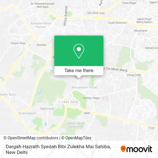 Dargah Hazrath Syedah Bibi Zulekha Mai Sahiba map