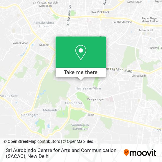 Sri Aurobindo Centre for Arts and Communication (SACAC) map