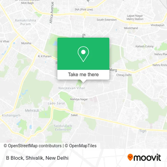 B Block, Shivalik map