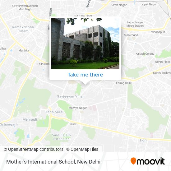 Mother's International School map