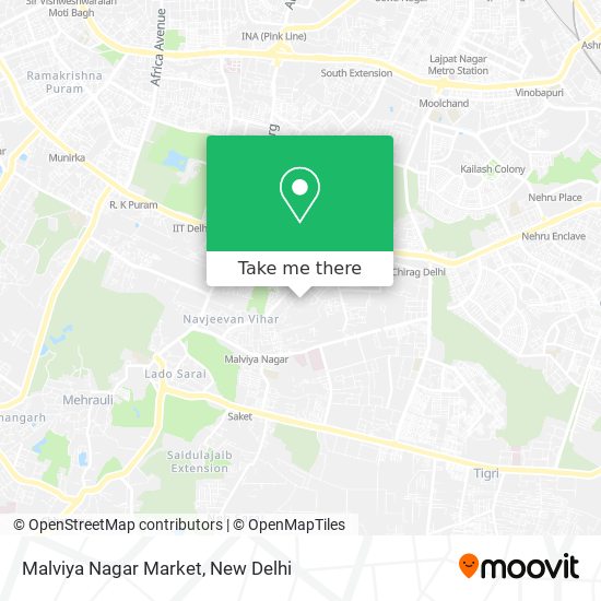 Malviya Nagar Market map