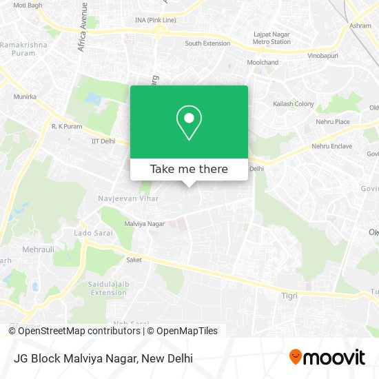 JG Block Malviya Nagar map