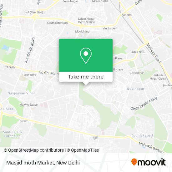 Masjid moth Market map