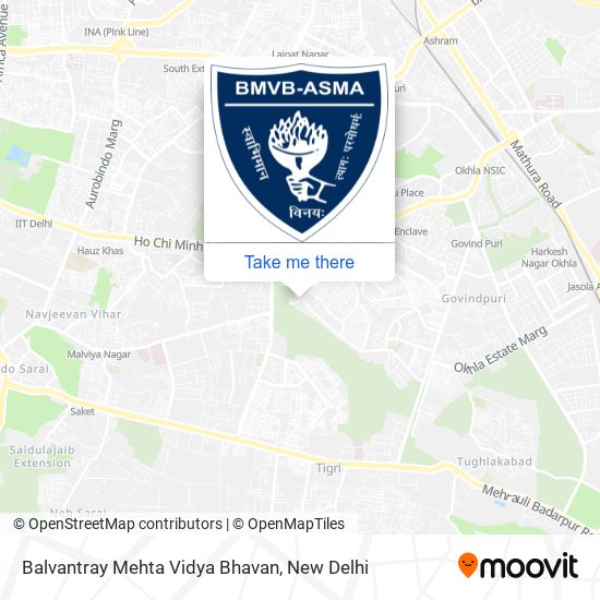 Balvantray Mehta Vidya Bhavan map