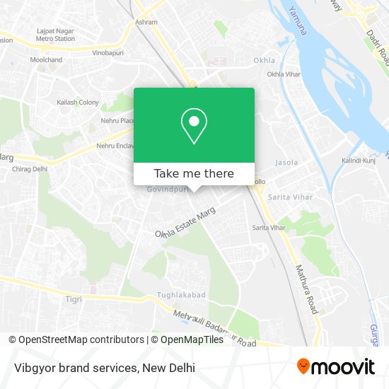 Vibgyor brand services map