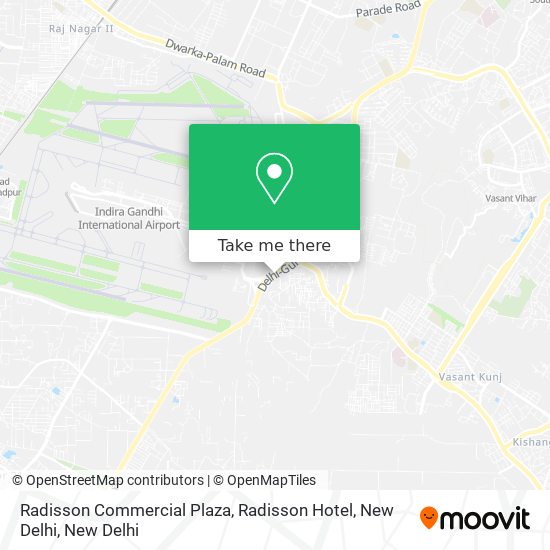 Radisson Commercial Plaza, Radisson Hotel, New Delhi map