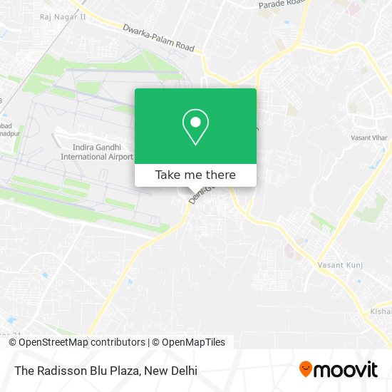 The Radisson Blu Plaza map