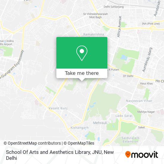 School Of Arts and Aesthetics Library, JNU map