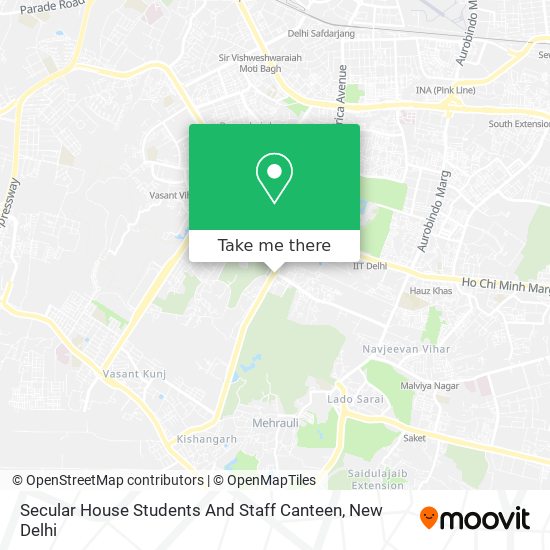 Secular House Students And Staff Canteen map