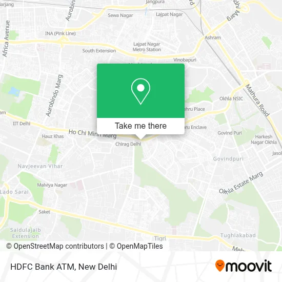 HDFC Bank ATM map