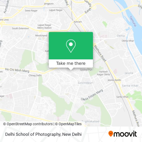 Delhi School of Photography map