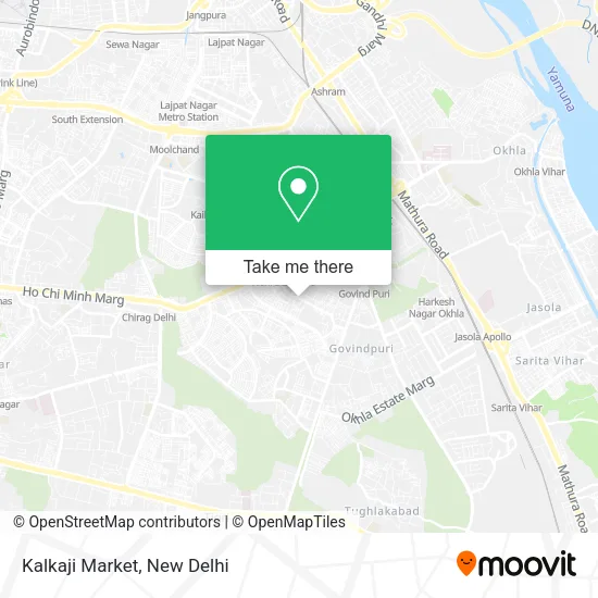 Kalkaji Market map