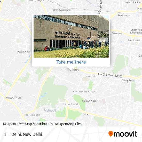 IIT Delhi map