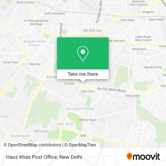 Hauz Khas Post Office map