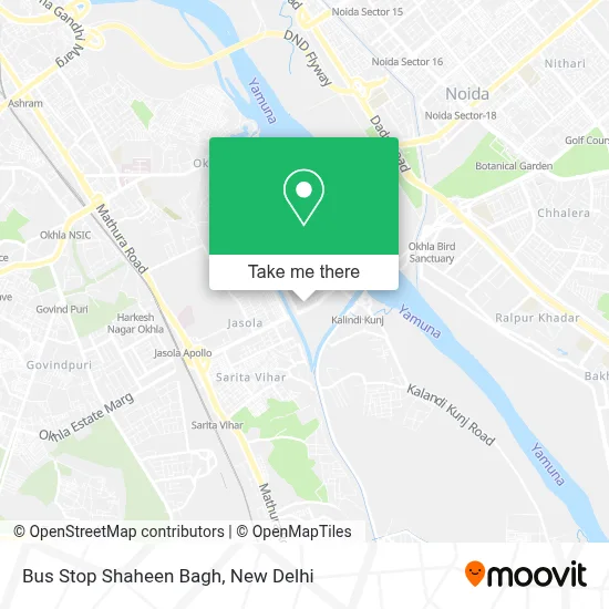 Bus Stop Shaheen Bagh map