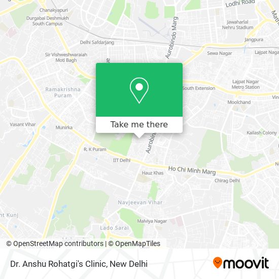 Dr. Anshu Rohatgi's Clinic map