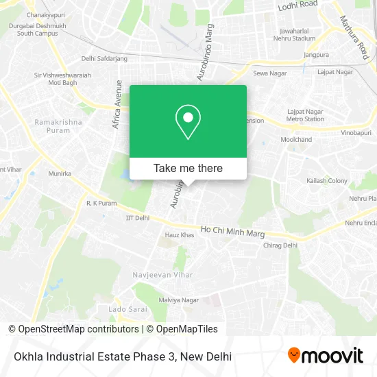 Okhla Industrial Estate Phase 3 map