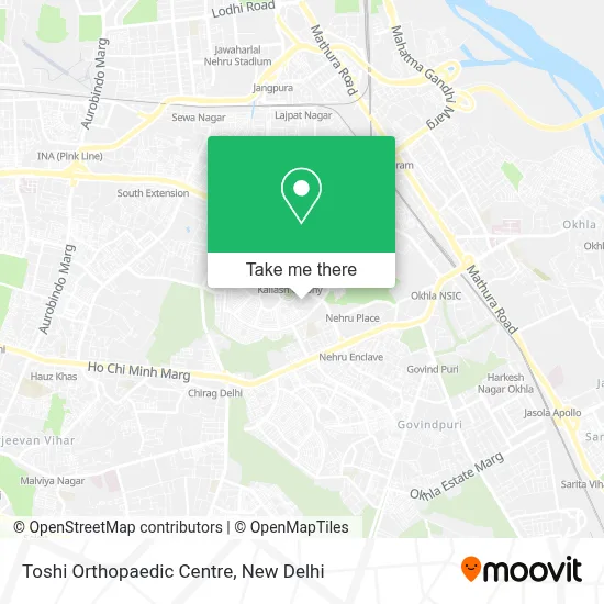 Toshi Orthopaedic Centre map
