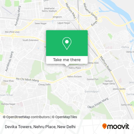 Devika Towers, Nehru Place map