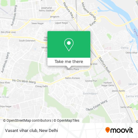 Vasant vihar club map