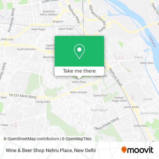 Wine & Beer Shop Nehru Place map
