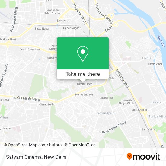 Satyam Cinema map