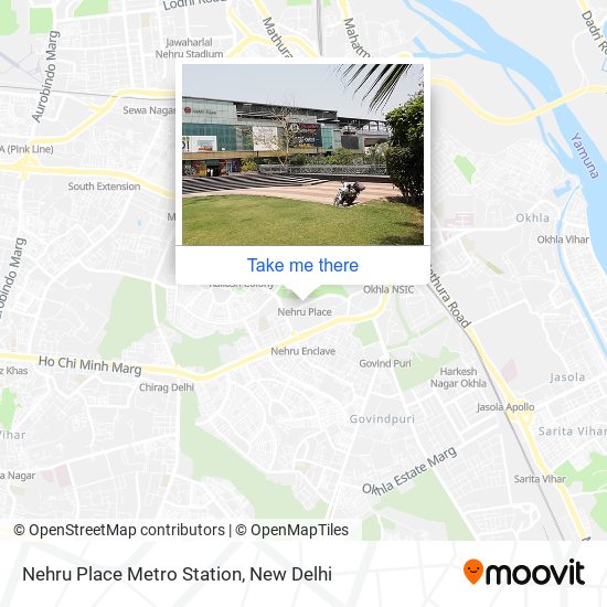 Nehru Place Metro Station map