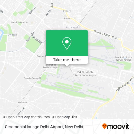 Ceremonial lounge Delhi Airport map