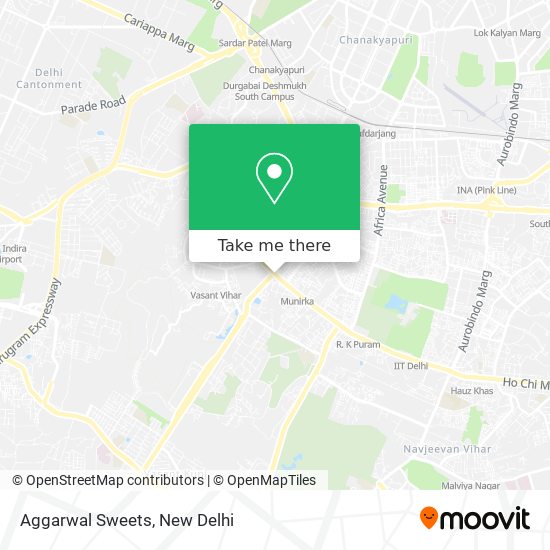 Aggarwal Sweets map