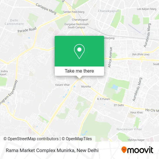 Rama  Market Complex Munirka map
