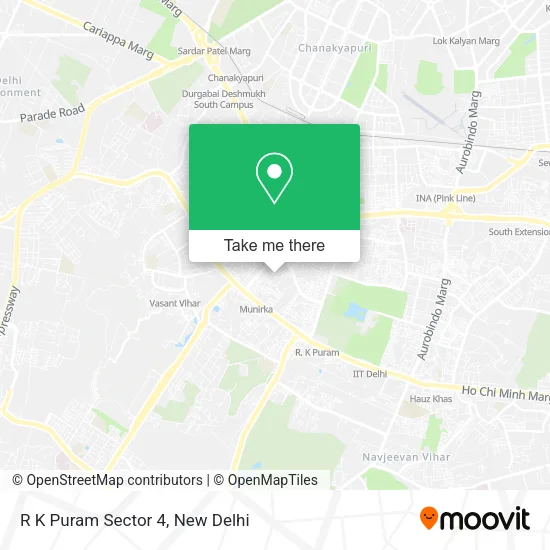 R K Puram Sector 4 map