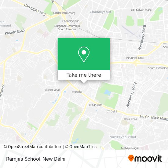 Ramjas School map