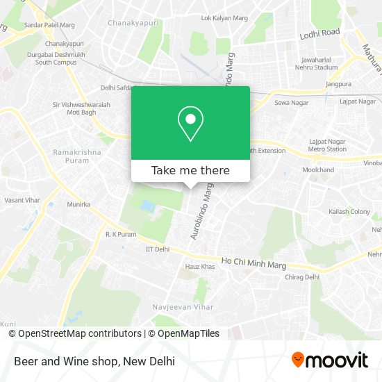 Beer and Wine shop map