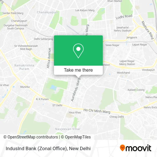 IndusInd Bank (Zonal Office) map