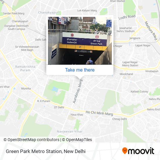 Green Park Metro Station map