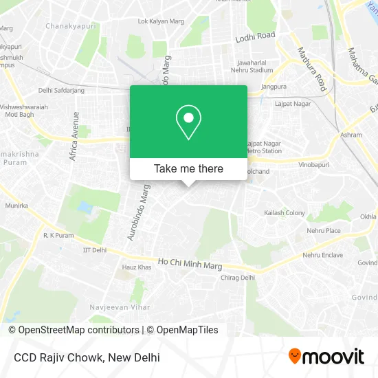 CCD Rajiv Chowk map