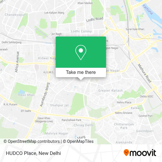 HUDCO Place map