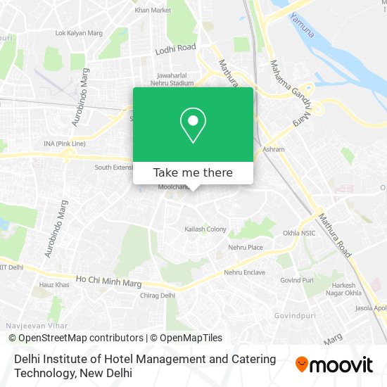 Delhi Institute of Hotel Management and Catering Technology map