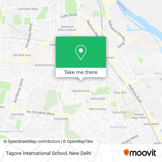 Tagore International School map