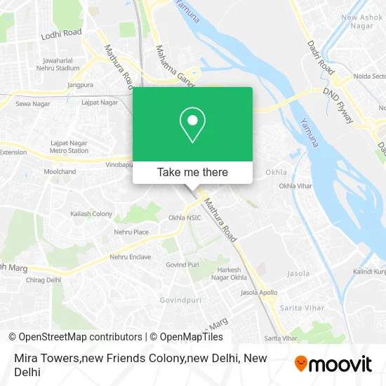 Mira Towers,new Friends Colony,new Delhi map